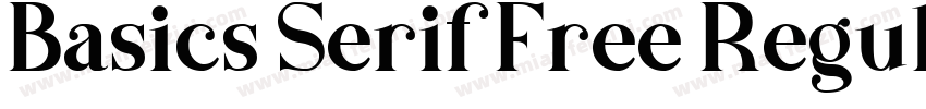 Basics Serif Free Regular字体转换